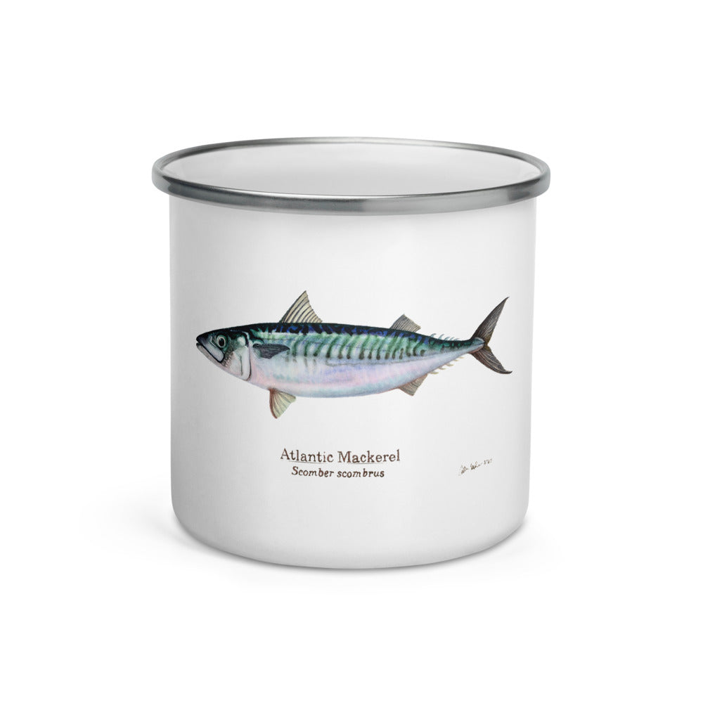 Atlantic Mackerel Enamel Mug
