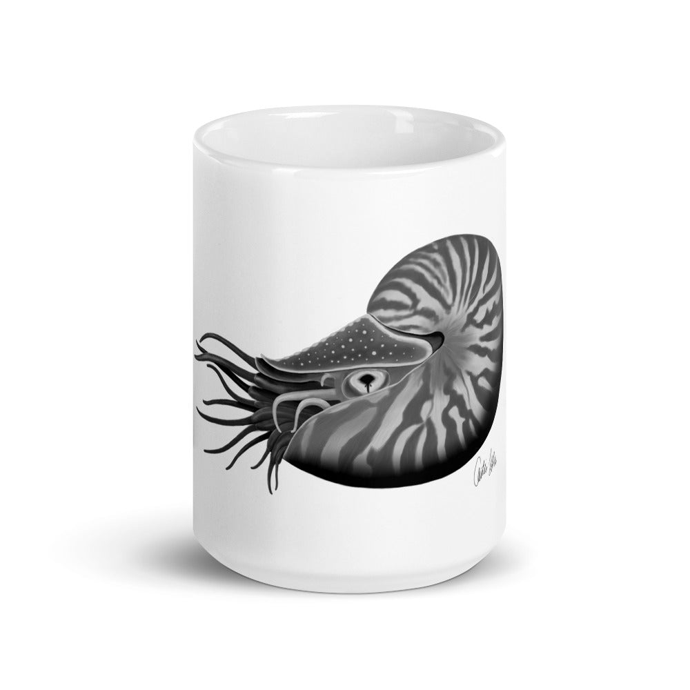 B&W Nautilus Mug
