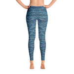 Load image into Gallery viewer, Blue-Green Scale Leggings
