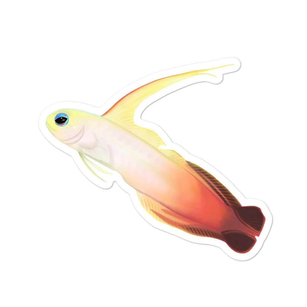 Firefish Kiss-Cut vinyl sticker – Sea Dragon Illustration
