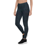 Load image into Gallery viewer, Iridescent Black Scale Leggings
