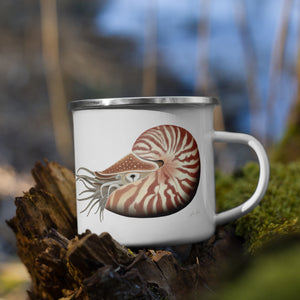 Chambered Nautilus Enamel Mug